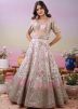 White Stone Work Anarkali Salwar Suit Set