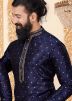 Father & Son Blue Readymade Kurta Churidaar Set