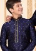 Father & Son Blue Readymade Kurta Churidaar Set