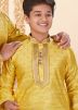 Yellow Father & Son Readymade Kurta Pajama