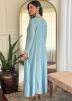 Blue Embroidered Anarkali Salwar Suit Set
