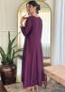 Purple Embroidered Salwar Suit Set