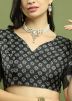 Black Zari Woven Art Silk Saree