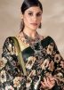 Multicolor Printed Pashmina Saree With Shawl