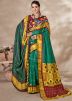 Multicolor Pashmina Saree In Digital Print