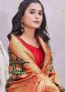 Green Silk Saree In Zari Woven Work