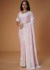 Light Pink Embroidered Saree & Blouse