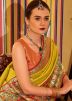 Yellow Zari Woven Tissue Saree