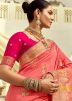 Pink Zari Woven Dola Silk Saree
