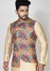 Readymade Multi-Colored Digital Printed Nehru JAcket