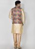 Readymade Multi-Colored Digital Printed Nehru JAcket