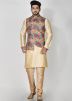 Readymade Multi-Colored Digital Printed Nehru JAcket