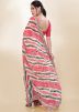 Multicolor Georgette Saree In Bandhej Print
