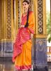 Yellow Art Silk Saree In Zari Woven Work
