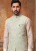 Beige Mens Readymade Kurta Pajama Set