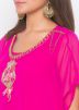 Pink Asymmetric Readymade Kaftan