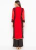 Readymade Red Kurti In Georgette