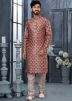 Multicolor Mens Kurta With Churidar In Digital Print