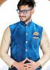 Cream Dhoti Kurta Set With Nehru Jacket