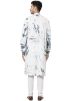 Readymade Off White Tie-Dye Printed Kurta Pajama