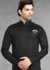 Black Dhoti With Kurta In Asymmetric Style
