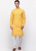 Readymade Yellow Dupion Silk Kurta