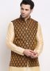 Black Color Silk Nehru Jacket