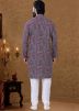 Multicolored Front Buttoned Printed Kurta With Pajama