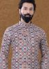 Multicolor Cotton Printed Readymade Kurta Pyjama