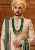 Golden Groomss Embroidered Anarkali Style Sherwani