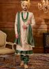 Golden Groomss Embroidered Anarkali Style Sherwani