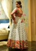 Multicolor Cotton Silk Gown In Digital Print