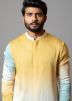 Multicolor Linen Kurta Pajama For Mens