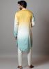 Multicolor Linen Kurta Pajama For Mens