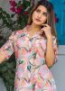 Multicolored Printed Co-Ord Set In Cotton