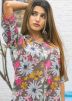 Brown Cotton Co-Ord Set In Floral Print