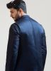 Readymade Navy Blue Embroidered Nehru Jacket