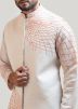 Grey Asymmetric Embroidered Nehru Jacket