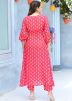 Pink Printed Cotton Kurta Set