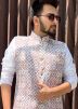 Multicolored Cotton Embroidered Nehru Jacket