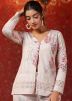 Cream Floral Print Readymade Co-Ord Set