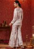 Cream Floral Print Readymade Co-Ord Set