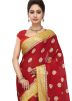 Maroon Woven Saree in Pure Banarasi Silk