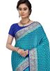 Blue Woven Saree in Pure Banarasi Silk