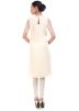 Cream Georgette Tunic With Cape Sleeves