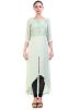 Pastel Green Asymmetrical Georgette Tunic