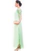 Mint Green Georgette Full Length Gown
