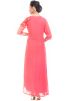 Pink Georgette Full Length Gown