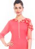 Pink Georgette Full Length Gown