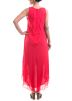 Classic Red Georgette High Low Tunic